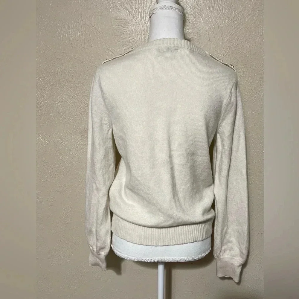 J. Crew Crewneck Sweater Rhinestones Medium